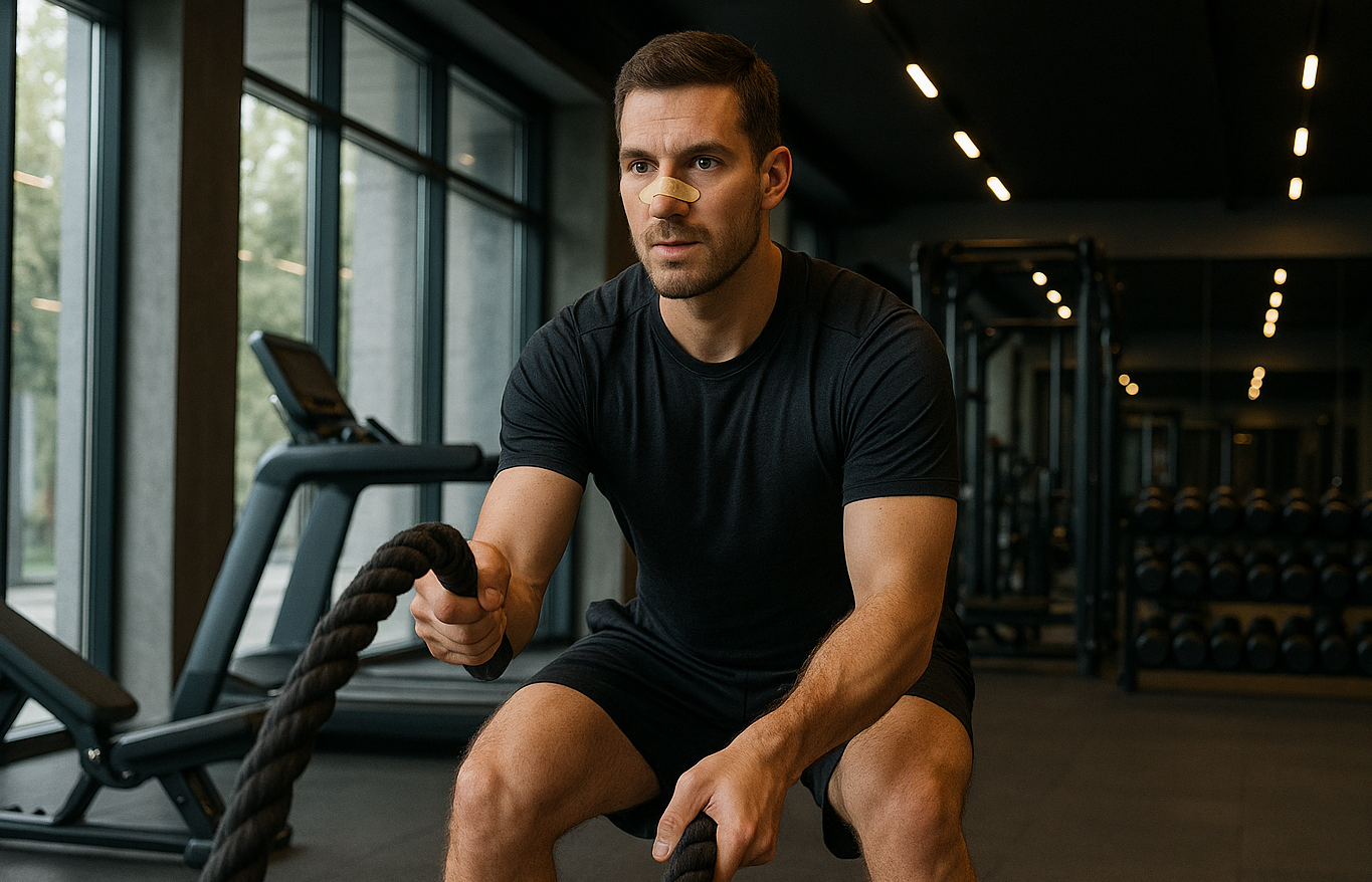 Nasal strips during HIIT: more air with every rep
