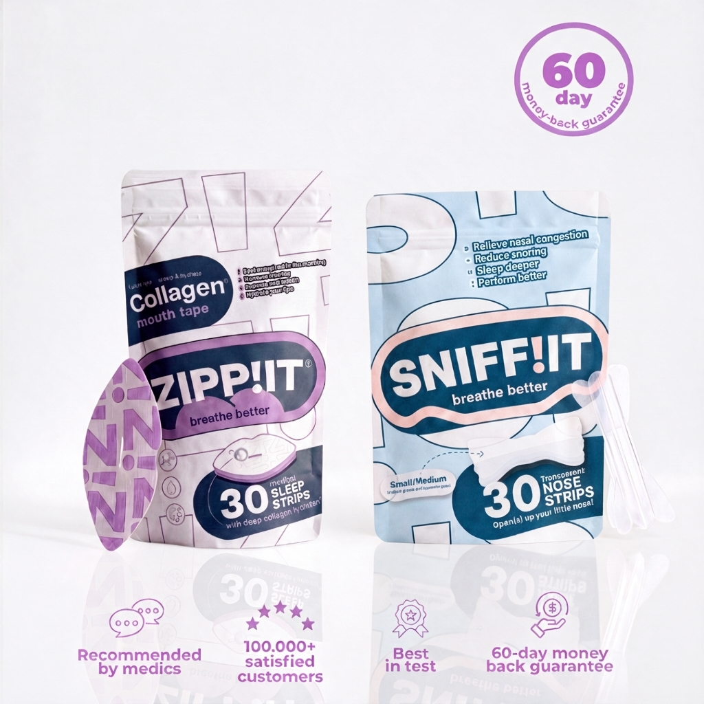 Beauty Bundle - Collagen Mouth Tape & Transparent Nasal Strips Medium/Small