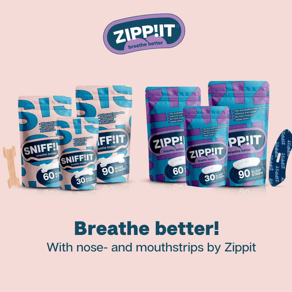 Zippit® Mondtape - De enige strip die echt plakt - Anti-snurk strips