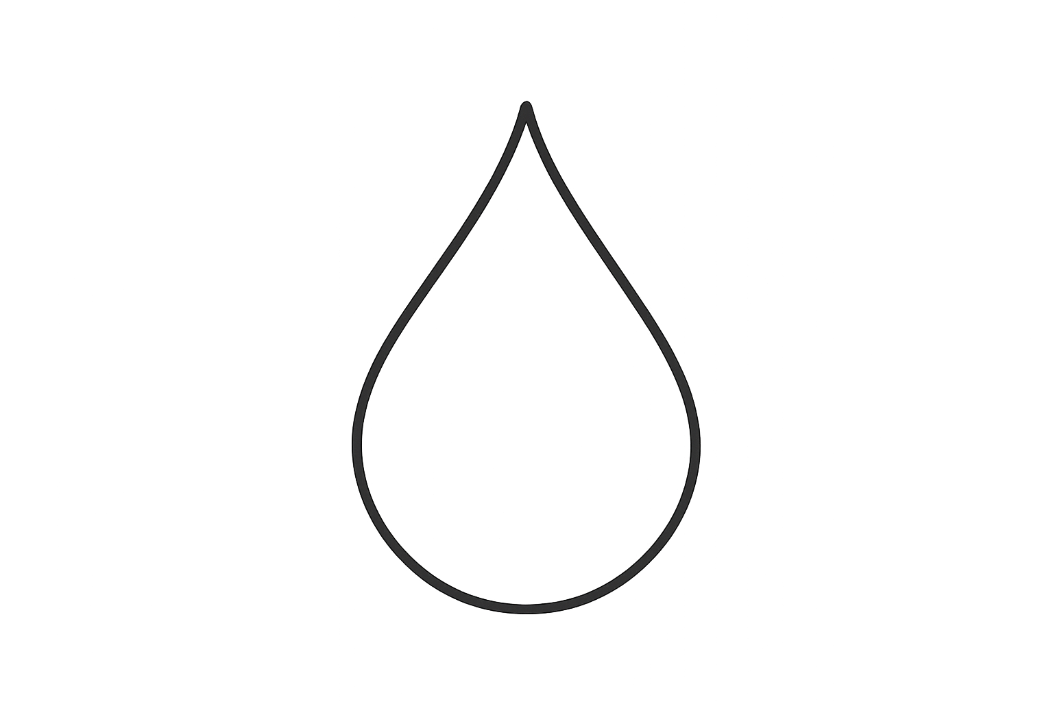 I want you to make an icon that represents hydration in fine line style and very minimalistic. With no background